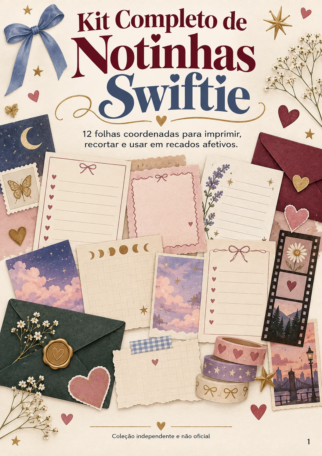 Capa do Kit Completo de Notinhas Swiftie