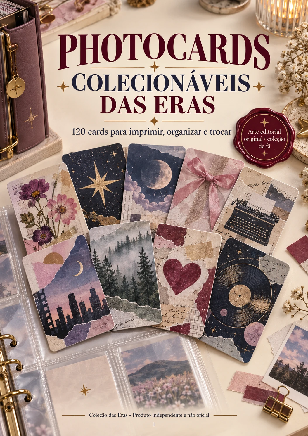 Capa dos Photocards Colecionáveis das Eras