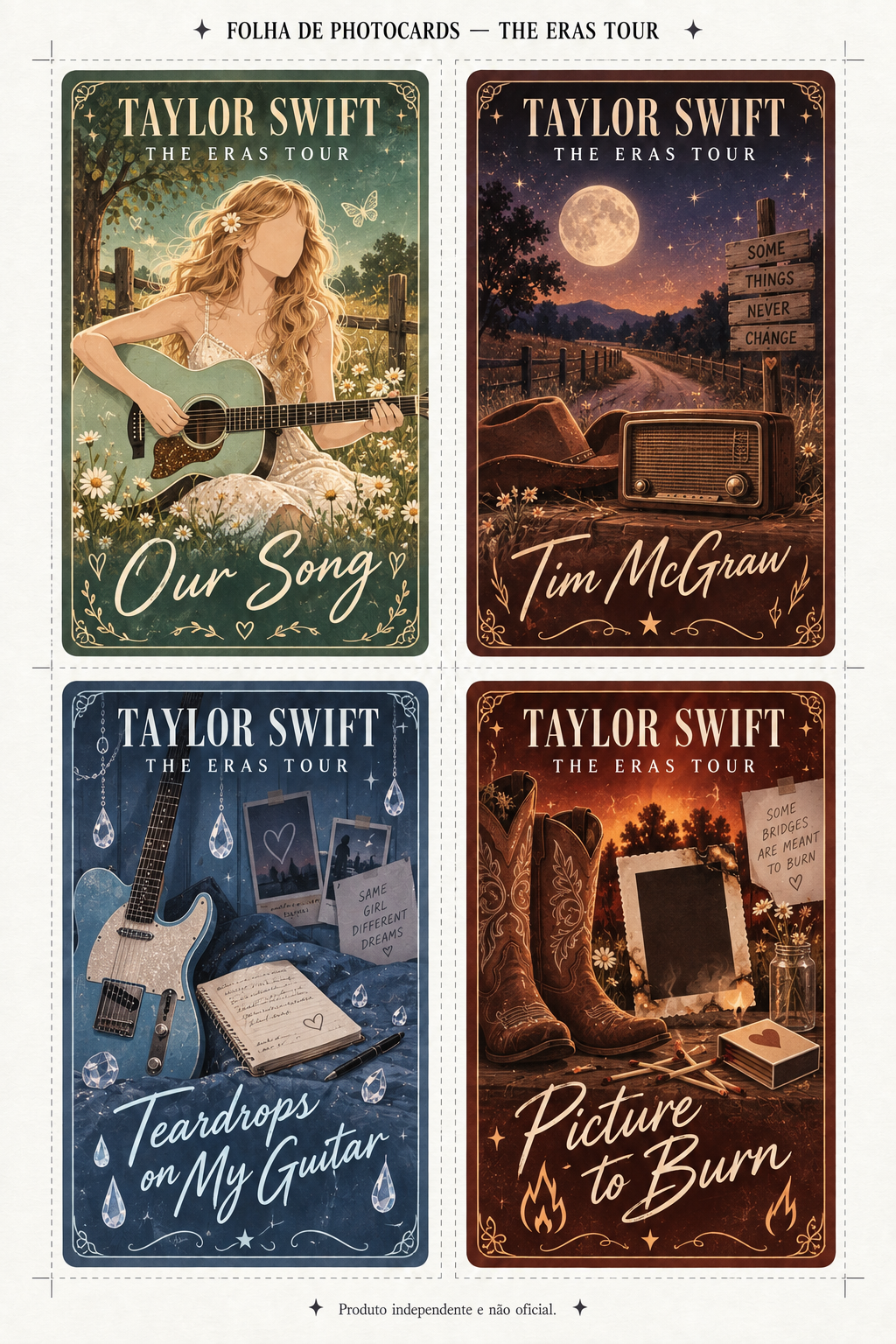 Photocards da era Debut com Taylor